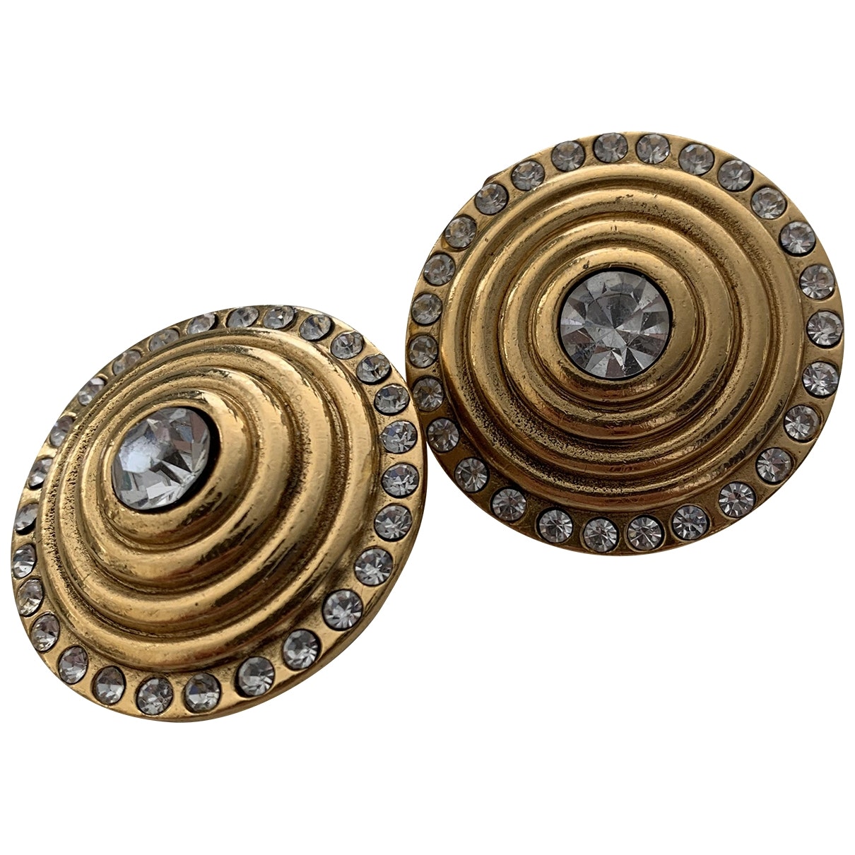 Chanel Gold Metal Earrings