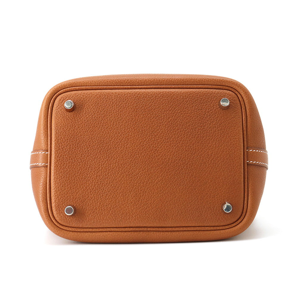 Picotin Lock Fauve Barenia Fauve Size Pm Leather Travel Bag