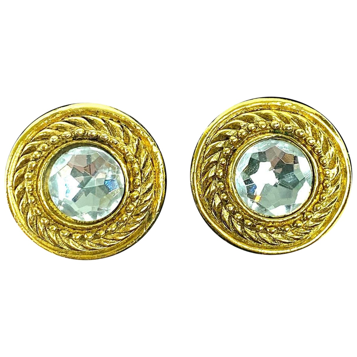 Chanel gold earrings