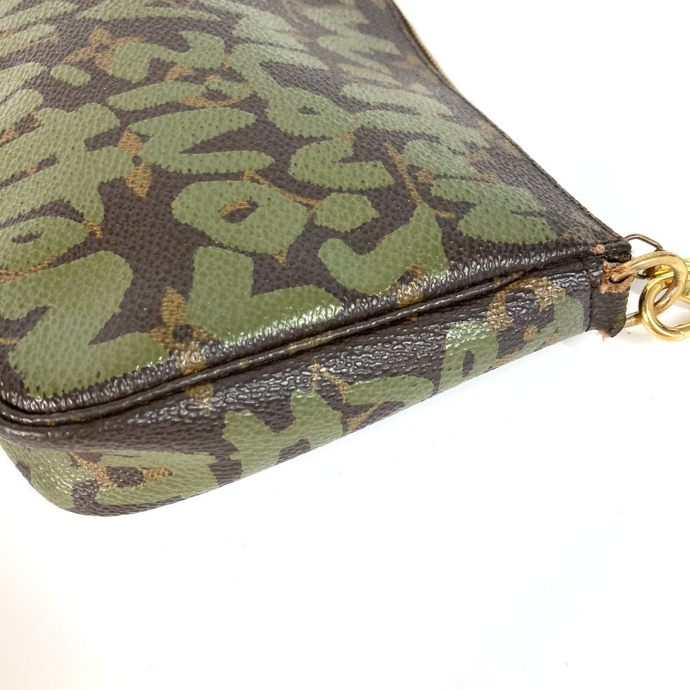 Louis Vuitton M92191 MonogramGraffitiCanvas graffiti Pochette Accessoires Khaki Shoulder Bag