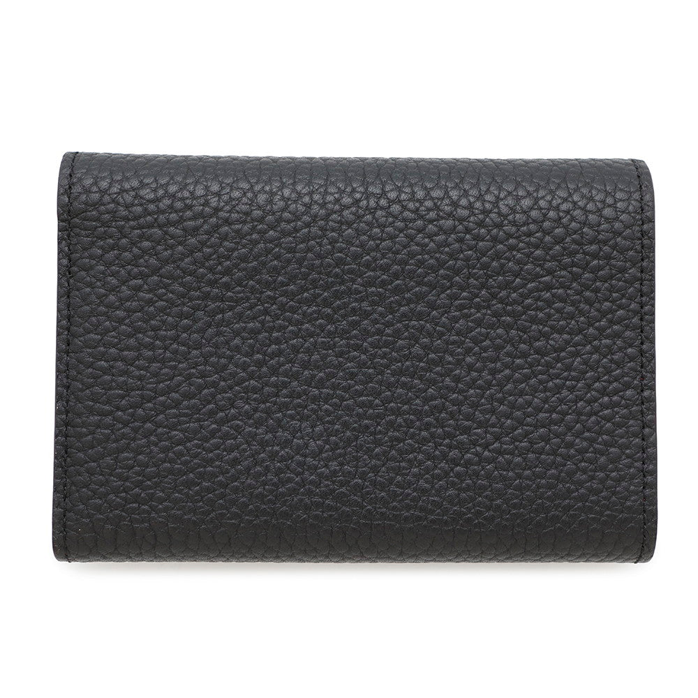 Louis Vuitton Portefeuille Capucine Compact pinkM62157 Taurillon Noir Leather Hat 2