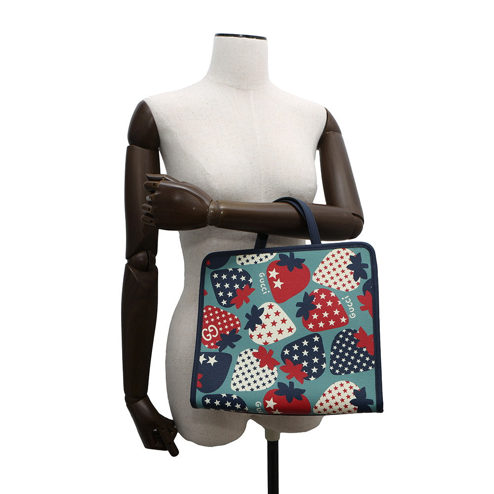 Gucci Children Yuko Higuchi 2Way Tote Blue630542 Pvc Leather Tote Bag