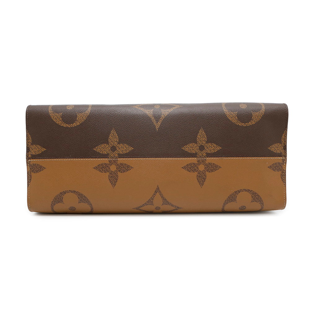 Louis Vuitton Onthego RedM45320 Reverse Giant Monogram Canvas Handbag