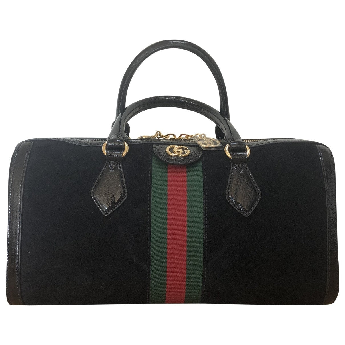 Gucci ophidia black suede handbag