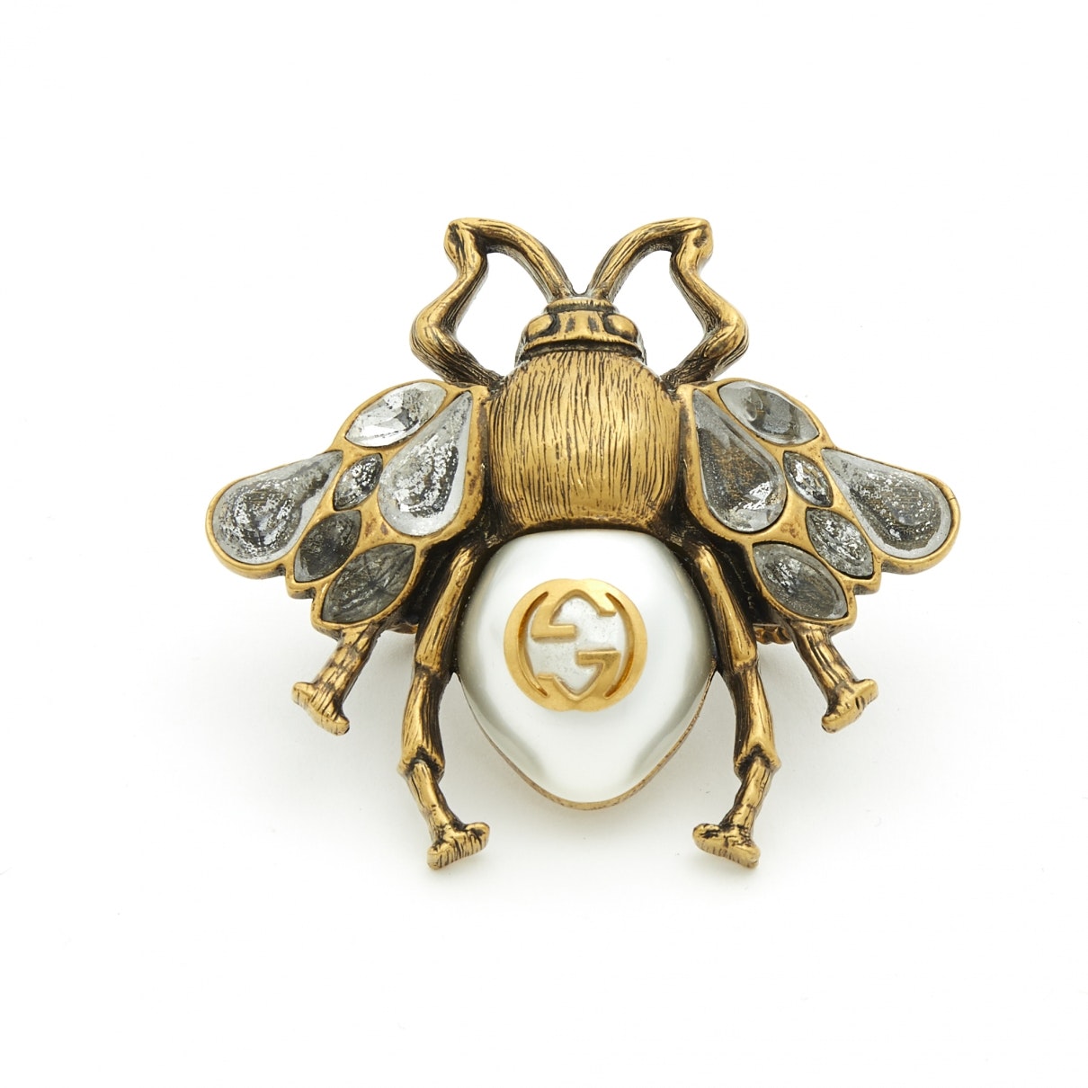 Gucci gold metal rings