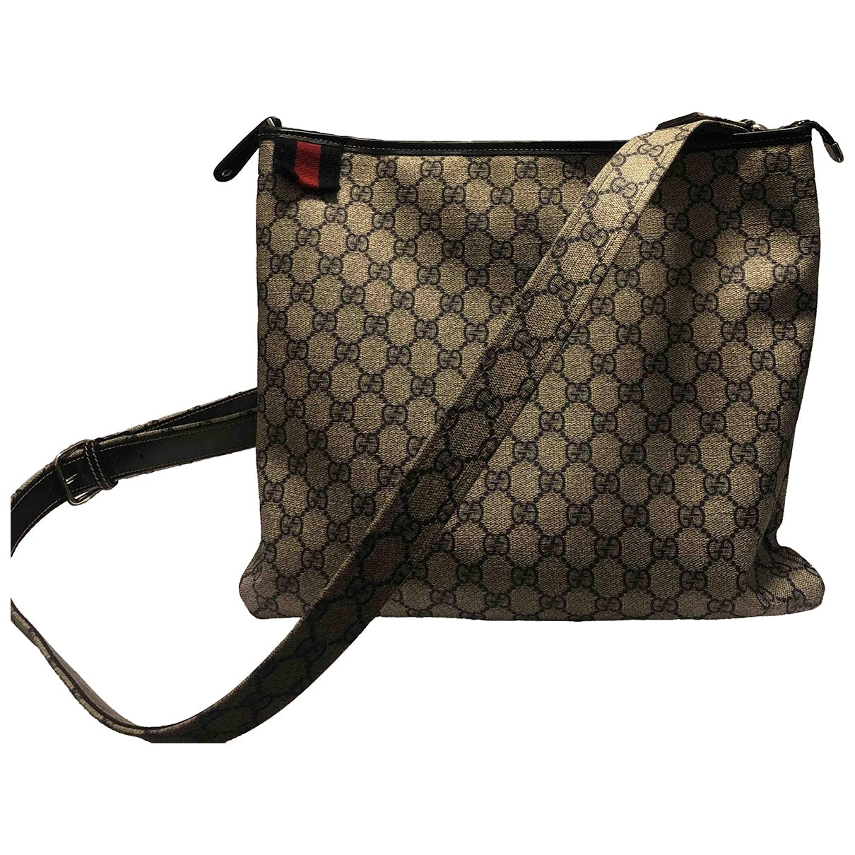 Gucci brown cloth handbag