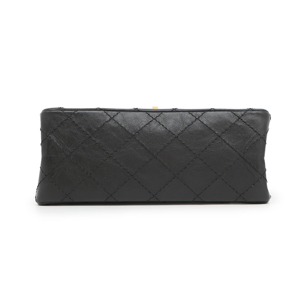 Chanel 2.55 BlackAS0874 Aged Calf Leather Shoulder Bag