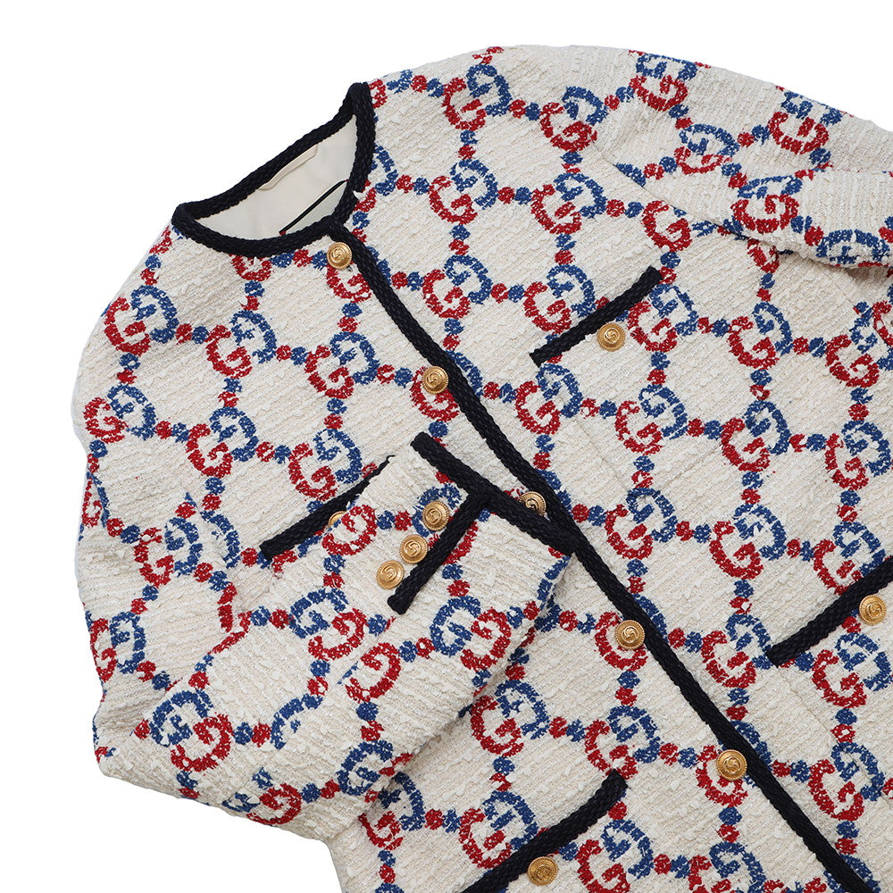 Gucci GG No Collar Jacket Size Apparel