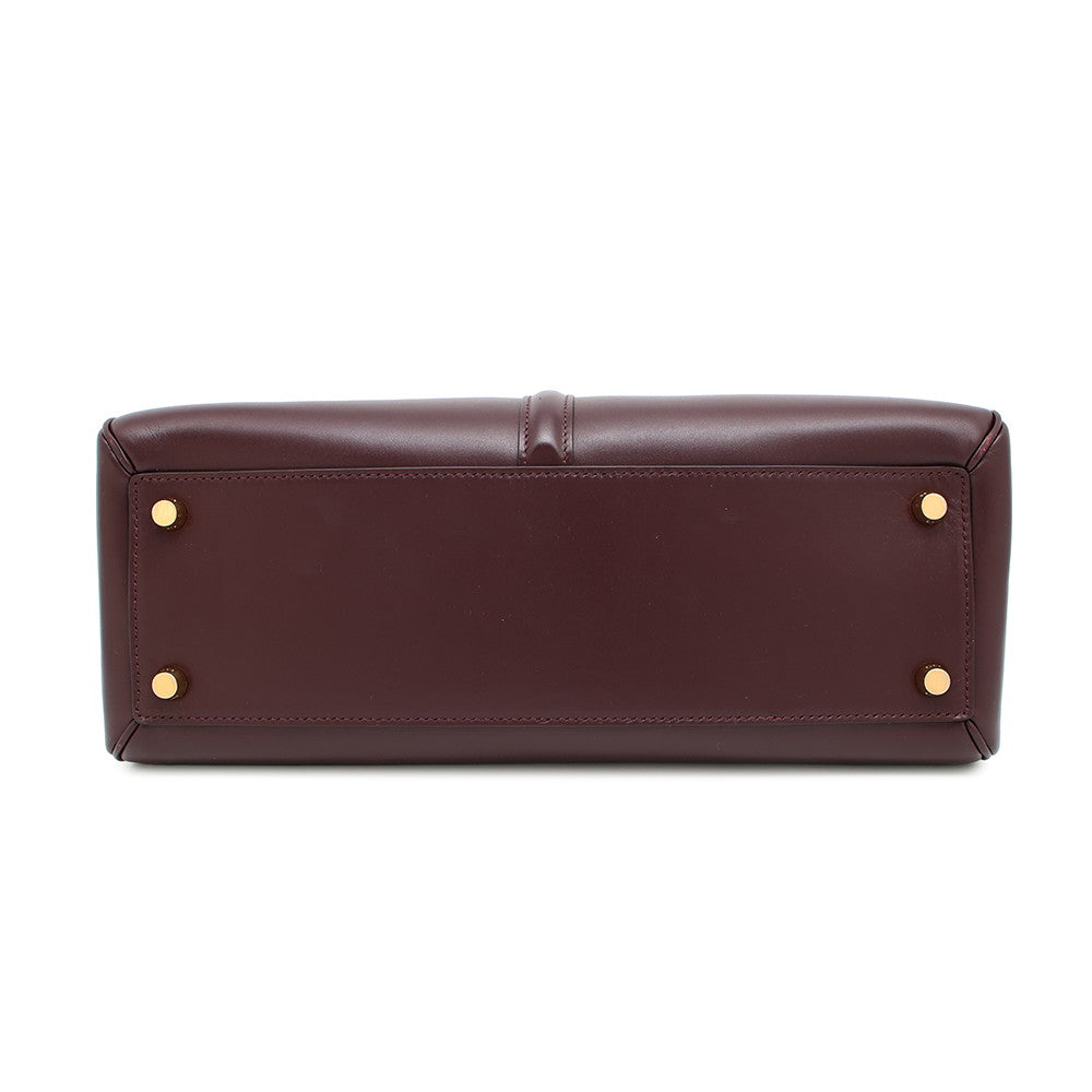 Way Handbag Bordeaux Size Leather Medium Travel Bag