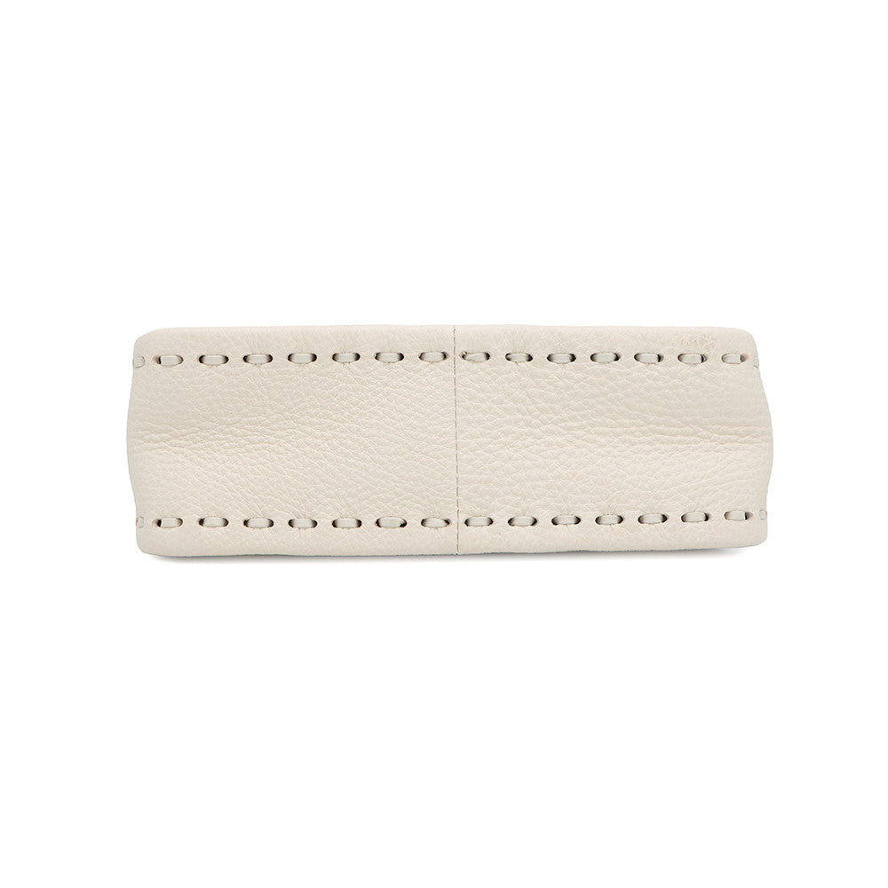 Fendi Fendsens Selleria Handbag Off White8Bs094 Leather Mini Travel Bag