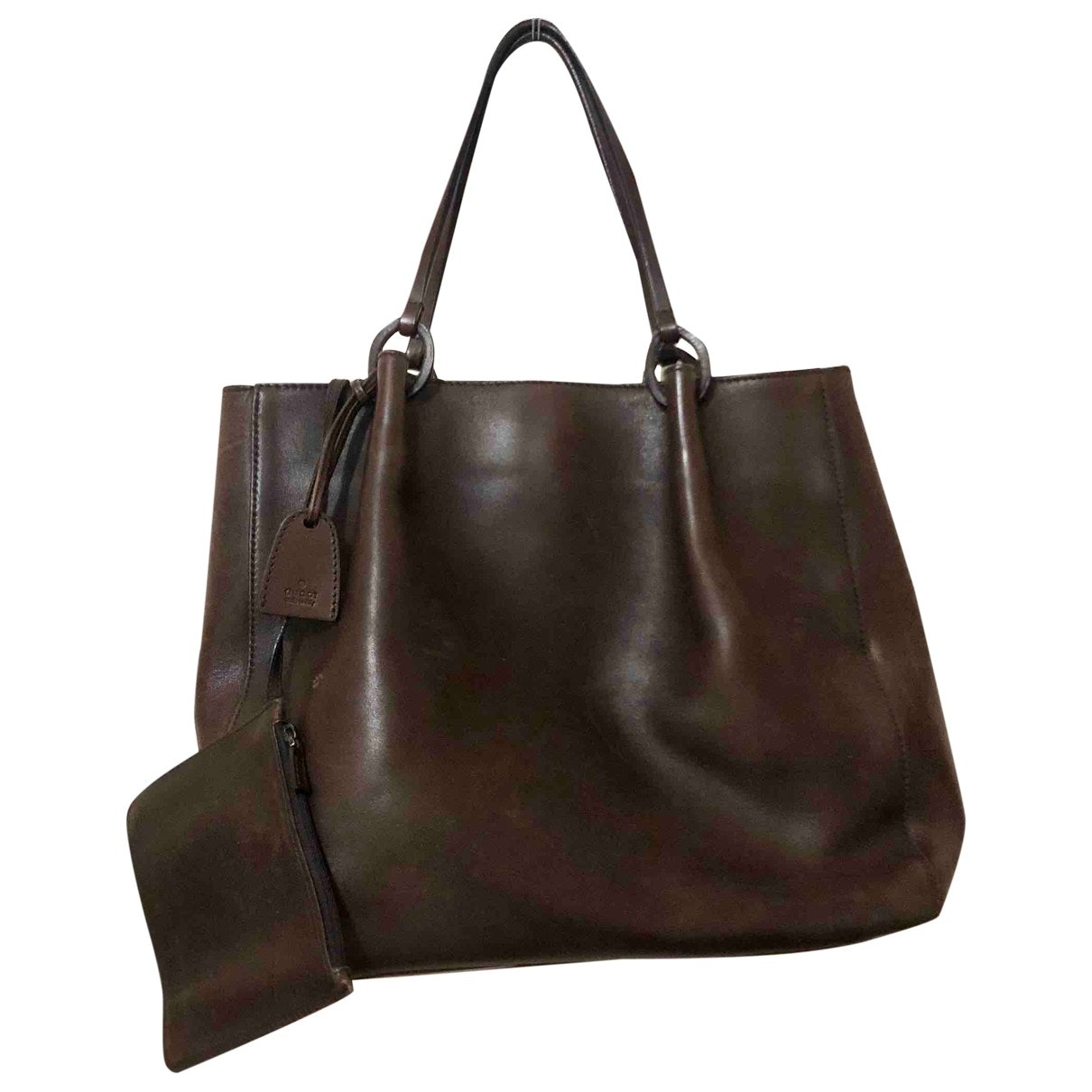 Gucci brown leather handbag
