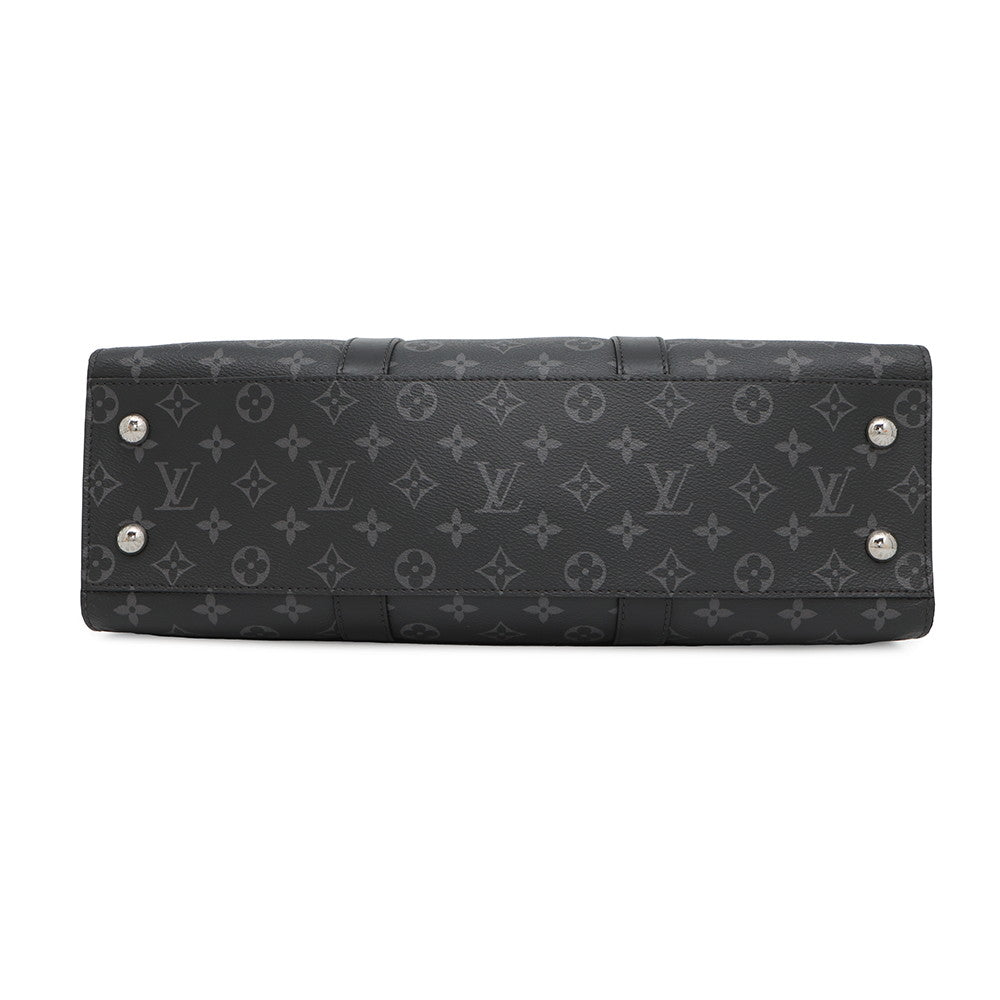 Louis Vuitton Sac Plat 24H NoirM47059 Eclipse Monogram Handbag