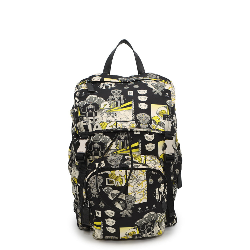 Prada Backpack ?Comic Nylon Black