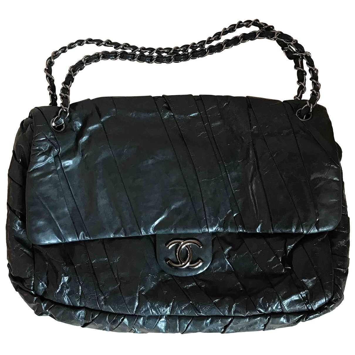 Chanel Anthracite Leather Handbag