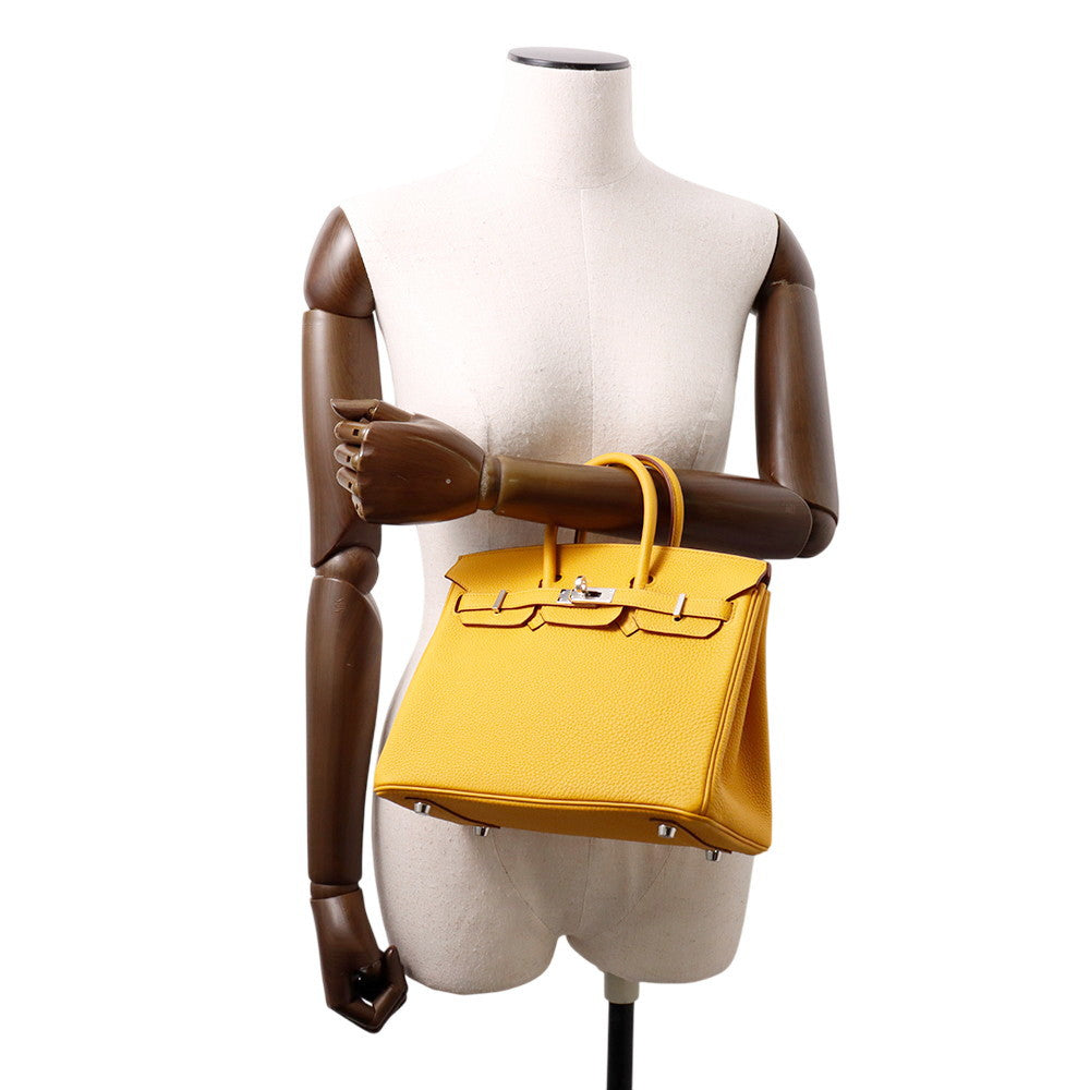 Birkin Jaune Ambre Togo Size Handbag Leather Travel Bag