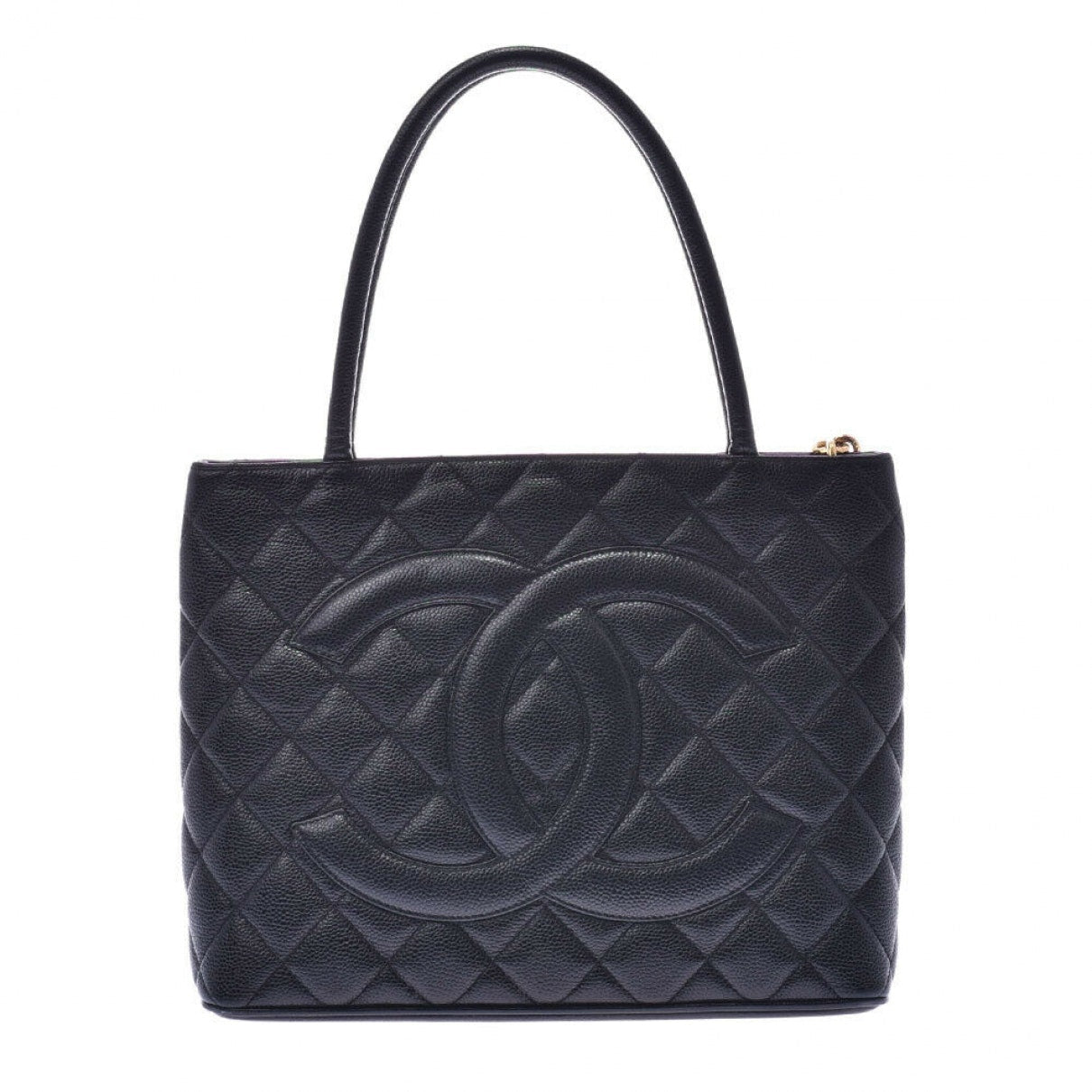 Chanel Médaillon Black Leather Handbag