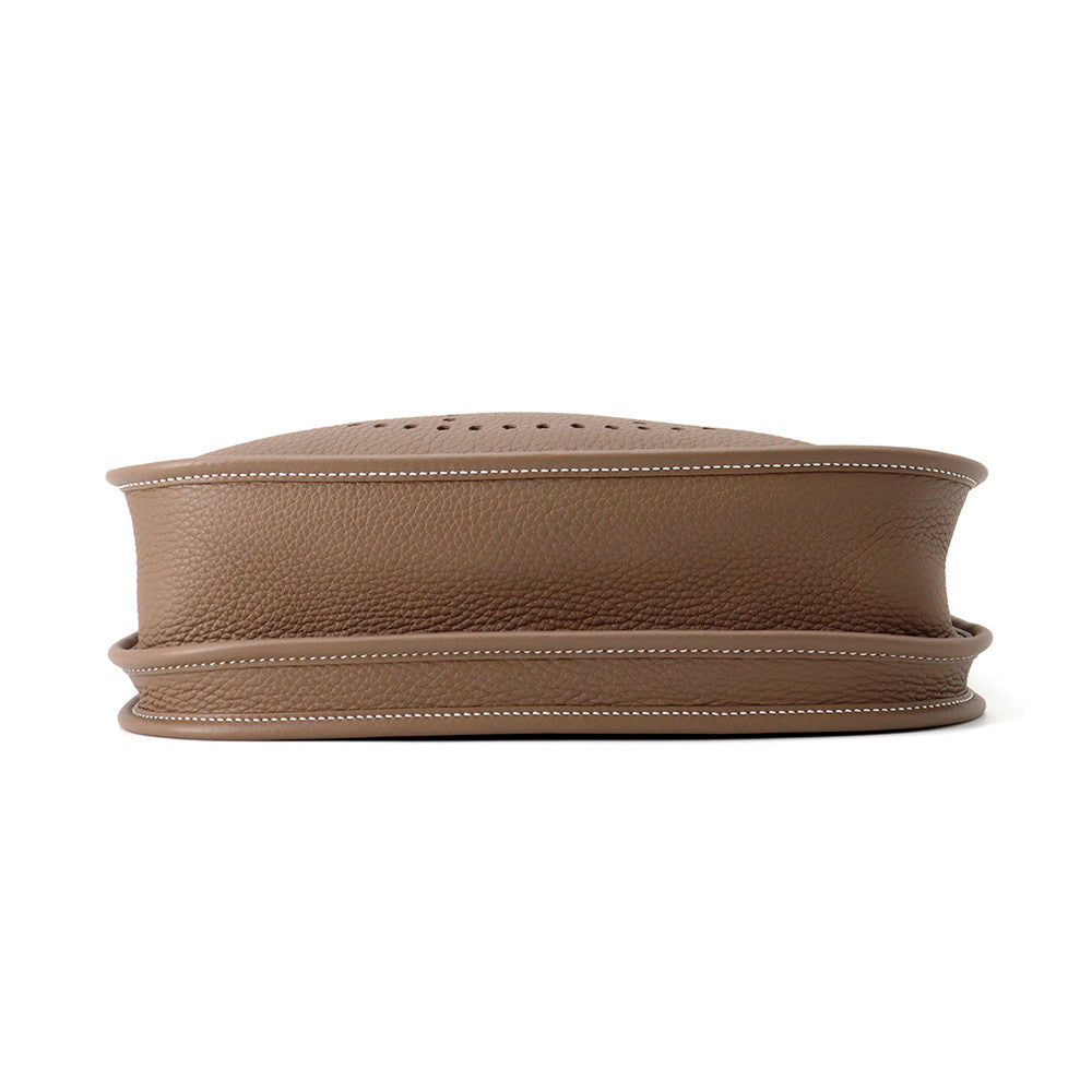 Evelyne Etoupe Taurillon Clemence Size Pm Handbag Travel Bag