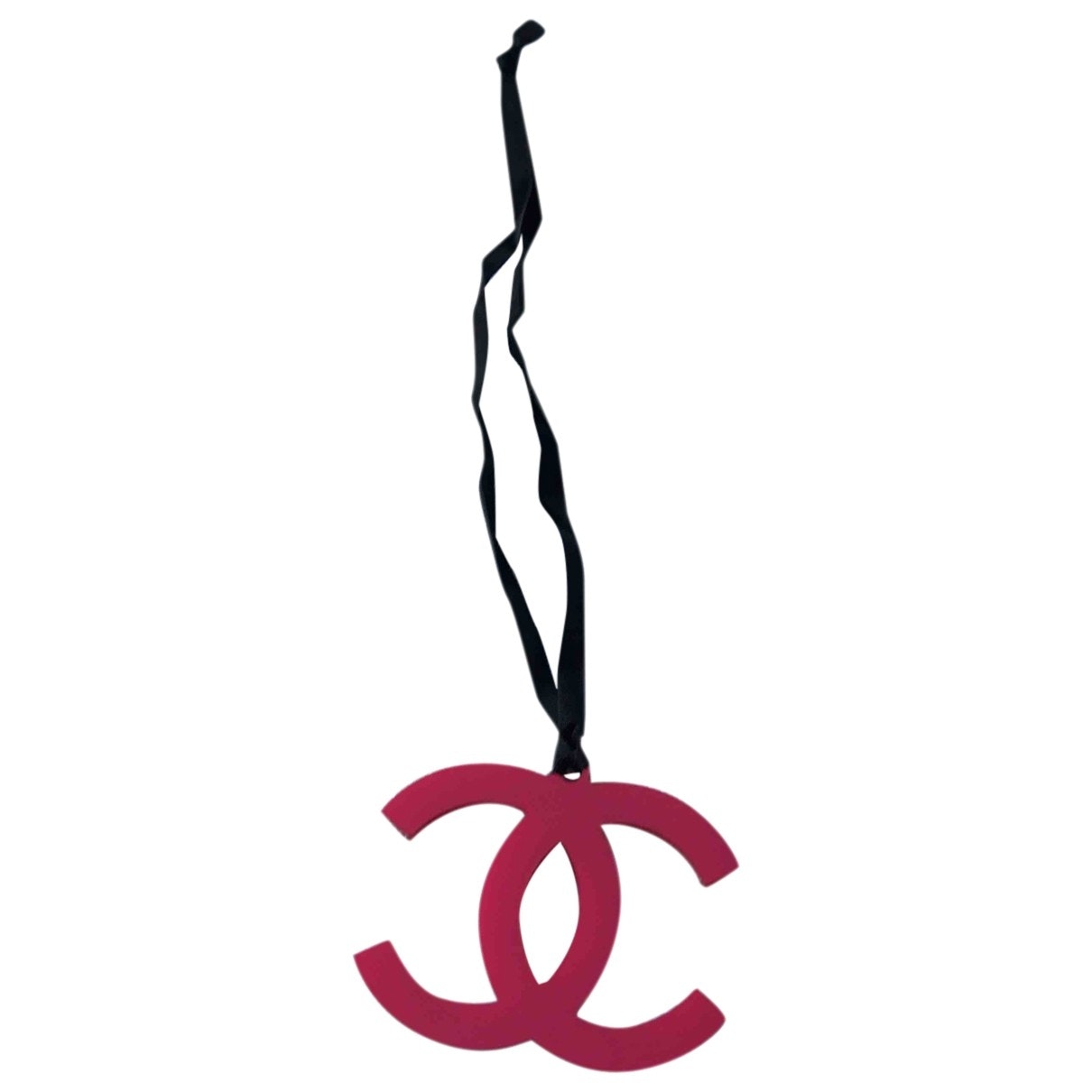 Chanel cc pink plastic bag charms