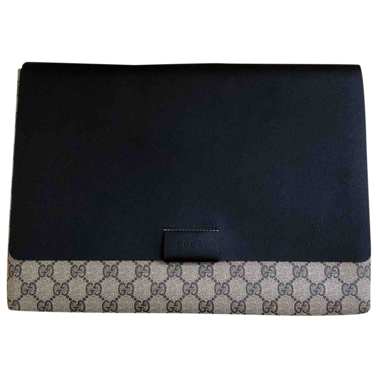 Gucci grey cloth clutch bag