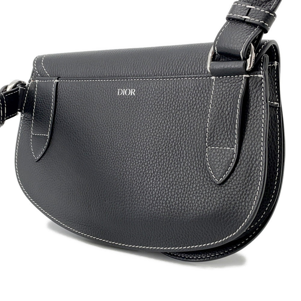 Dior Saddle Crossbody Bag Adpo Ykk Leather Black