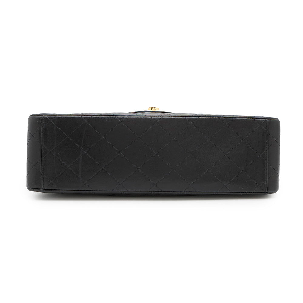 Chanel Jumbo Matelasse ChainShoulder BlackA01094 Lambskin Shoulder Bag