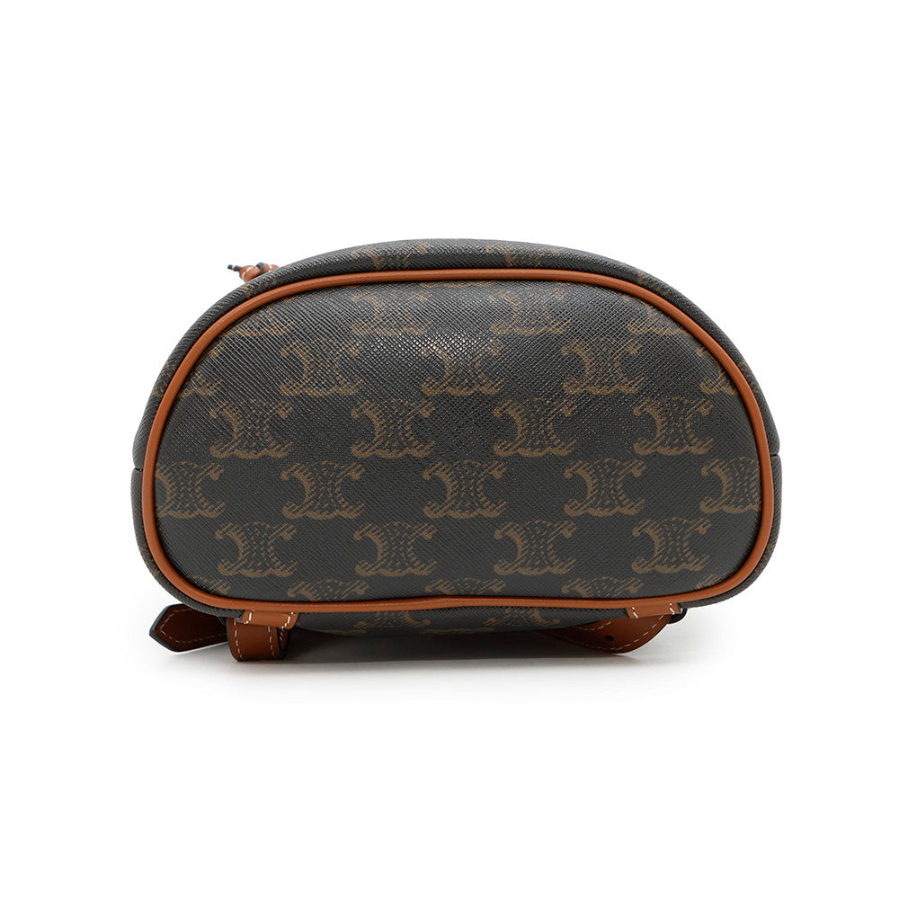 Triomphe Falco Backpack Pvc Calf Handbag Leather Tan