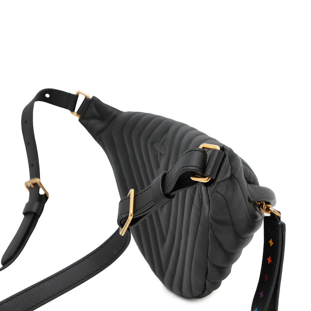 Louis Vuitton New Wave Bumbag NoirM53750 Leather Calf Handbag