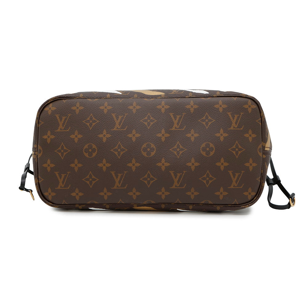 Louis Vuitton Neverfull League Legends SilverM45201 Monogram Noir Gold Tote Bag