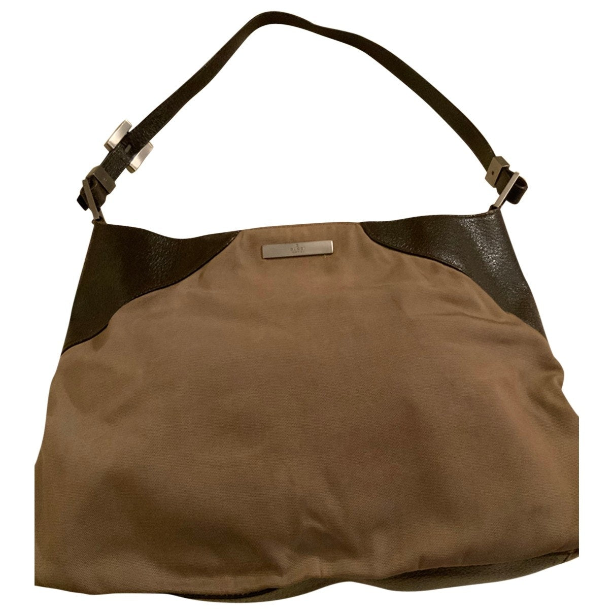 Gucci khaki cloth handbag