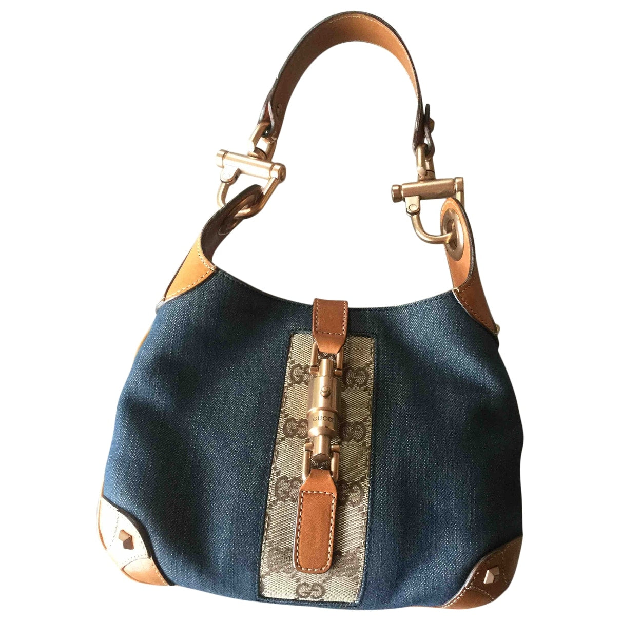 Gucci jackie blue denim - jeans handbag