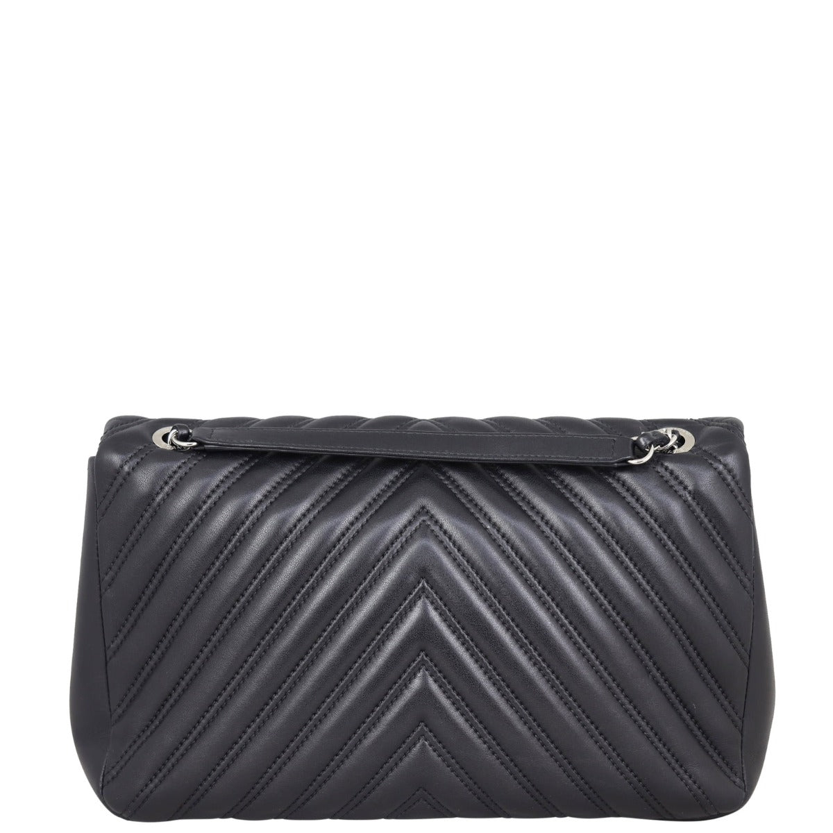 Chanel Chevron Double Stitch Single Jumbo Handbag Flap