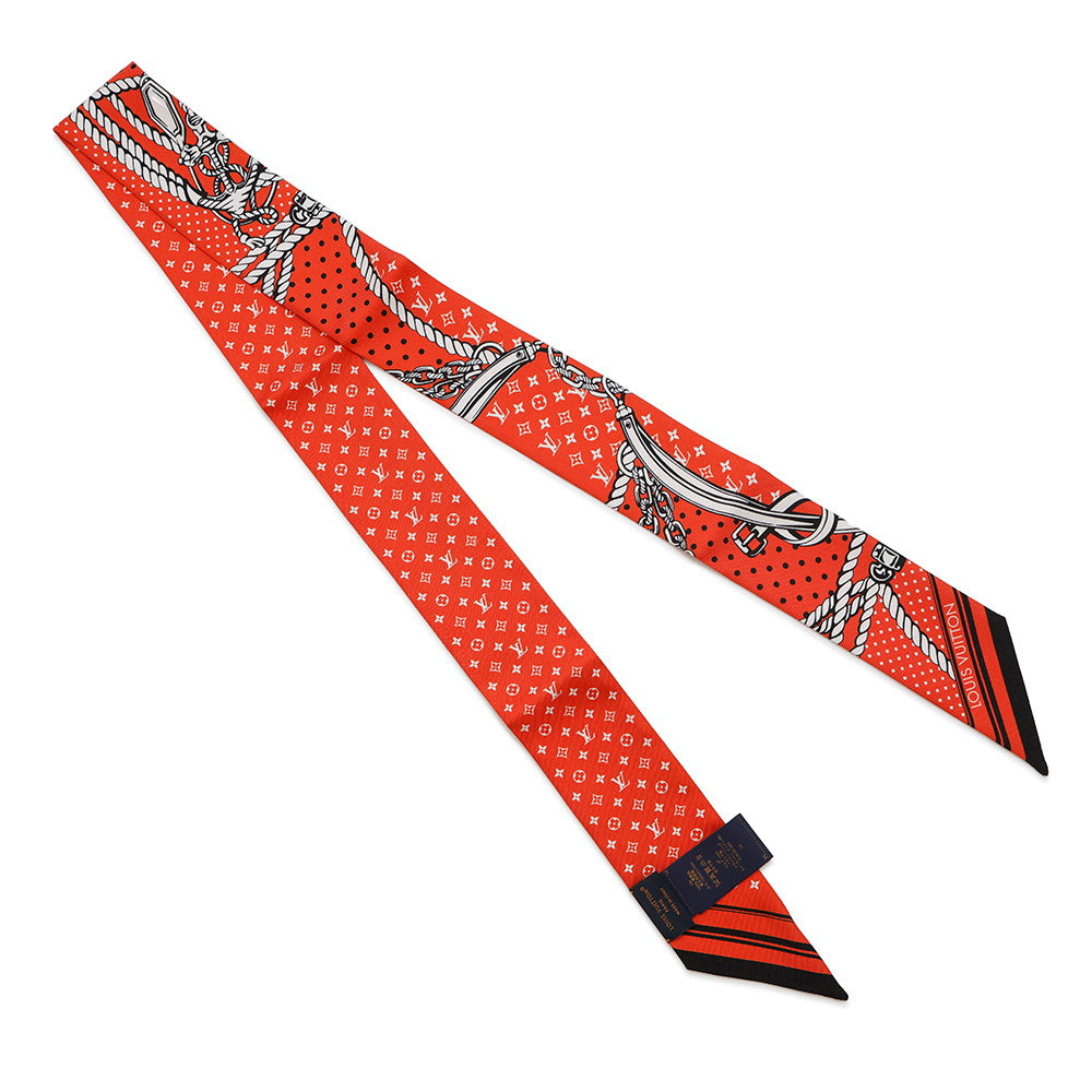 Louis Vuitton Scarf Sailor BandeauBB VermillionM79821 Silk 100