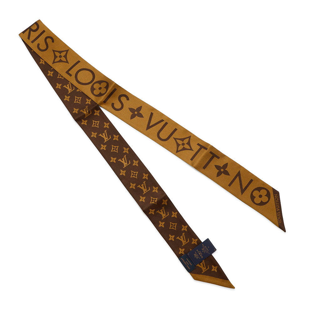 Louis Vuitton Scarf Infinity Bandeau BB BrownM90679 Silk Monogram