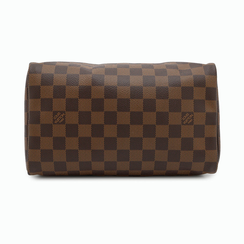 Louis Vuitton Speedy RedN41365 Ebene Canvas Damier Handbag