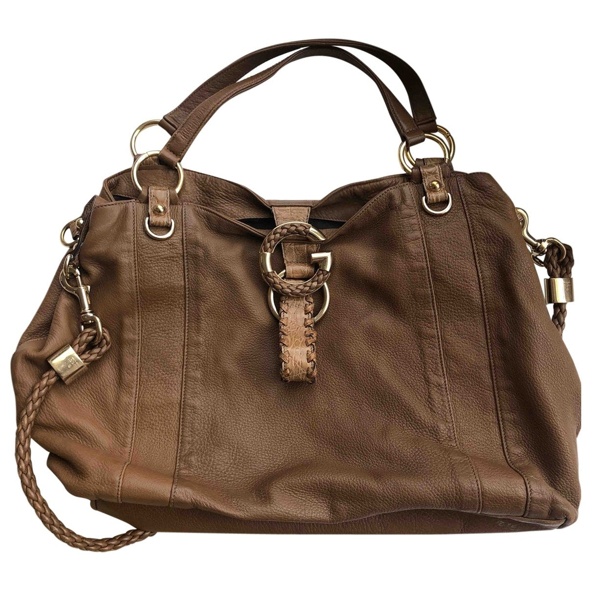 Gucci beige leather handbag
