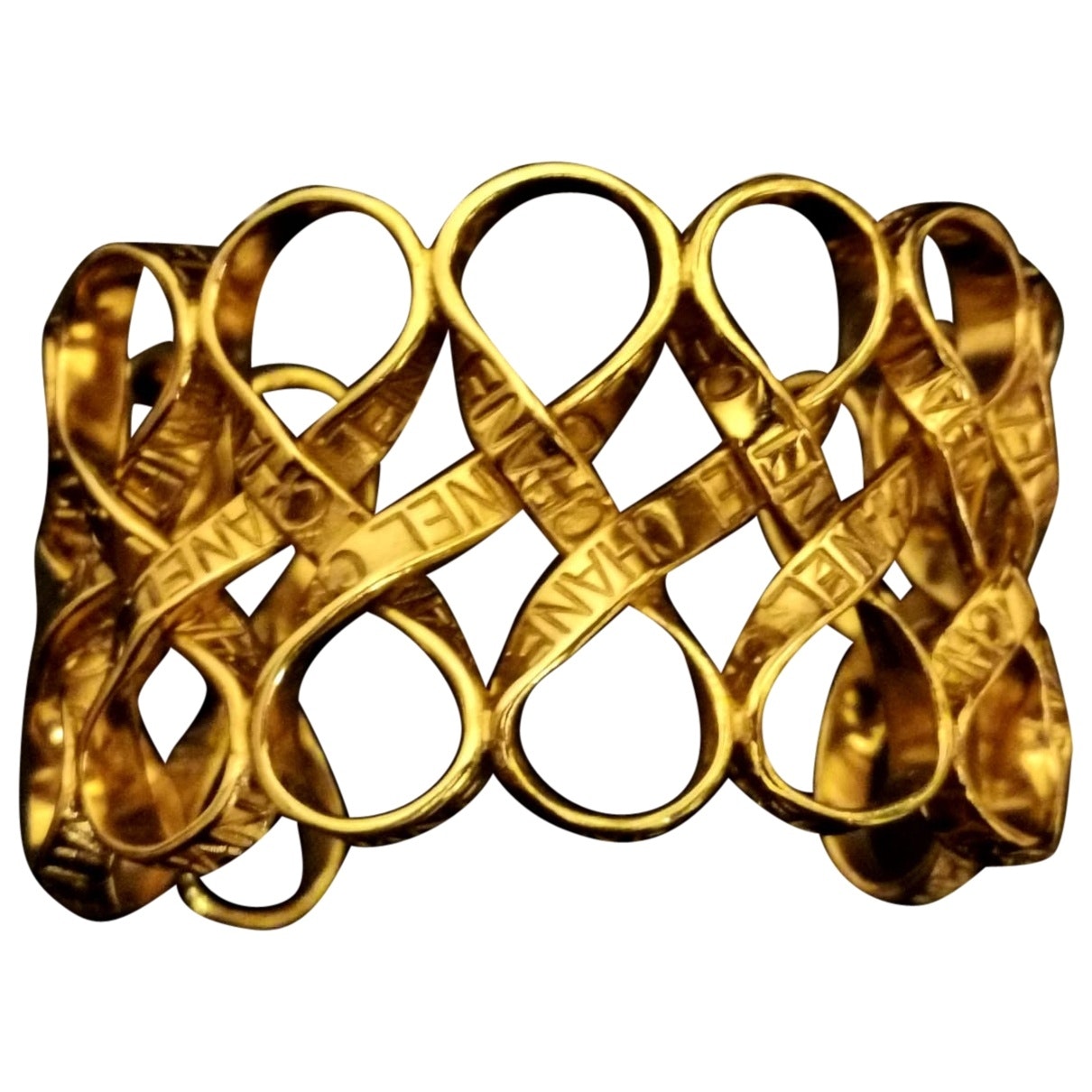 Chanel Gold Gold Plated Bracelets