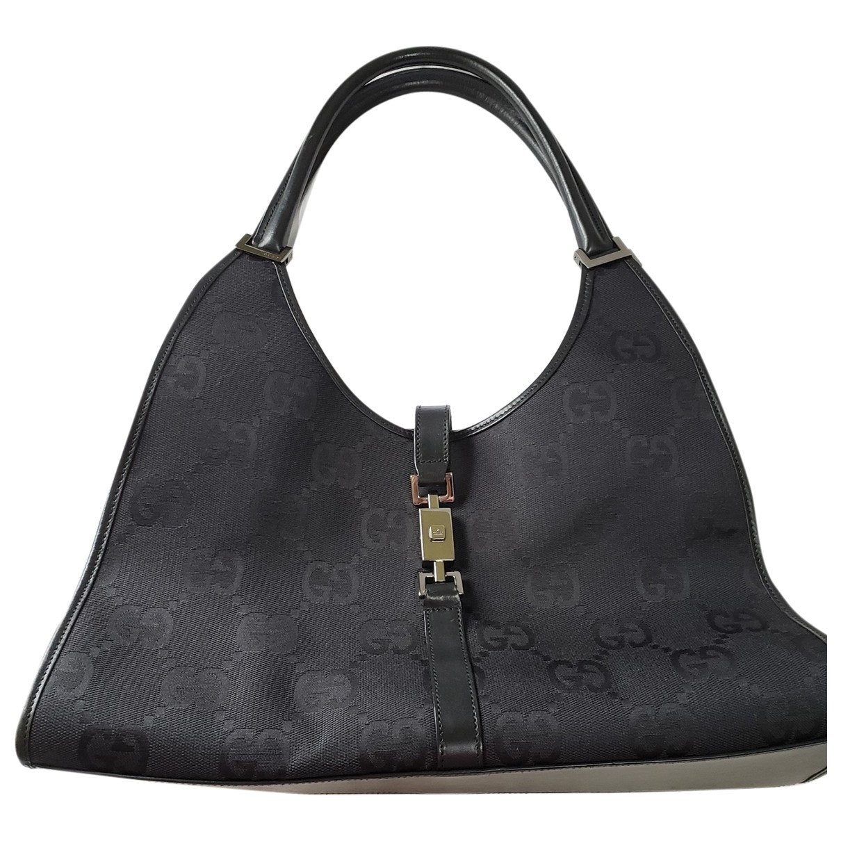 Gucci jackie black cloth handbag