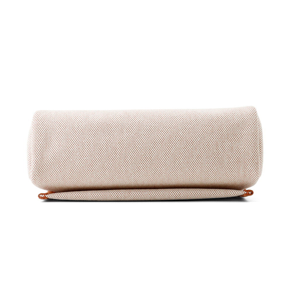 Herbag Zip Fauve Toile H Vache Hunter Leather Mini Travel Bag