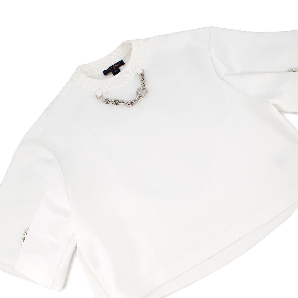 Louis Vuitton Snap Sleeve Crop Top Shirt al Apparel