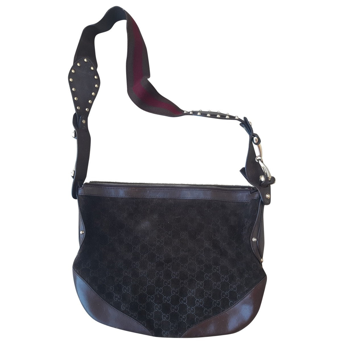 Gucci brown cloth handbag
