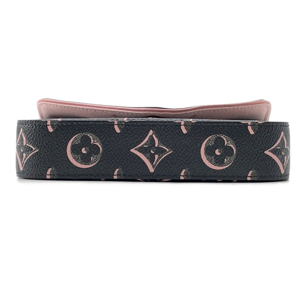 Louis Vuitton Multiie Pochette PinkM81471 Monogram Noir Clutch Bag