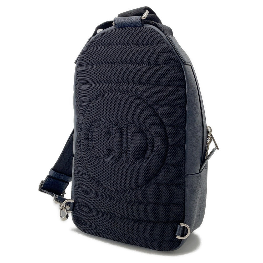 Dior Shawn Stã¼Ssy Collaboration Cross Body Bag Navy Leather Black Travel Bag