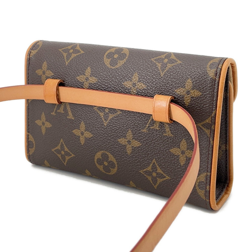 Louis Vuitton Pochette Florentine BeigeM51855 Monogram Brown XS Clutch Bag