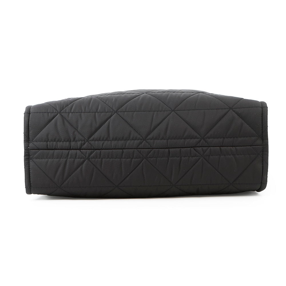 Re Topstitch Tote Bag Vg Nylon Black