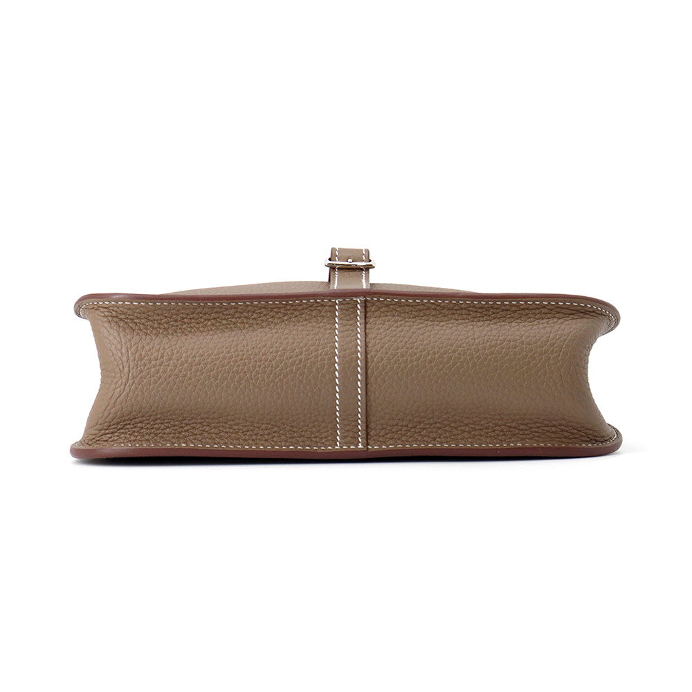 Halzan Etoupe Taurillon Clemence Size Handbag Travel Bag