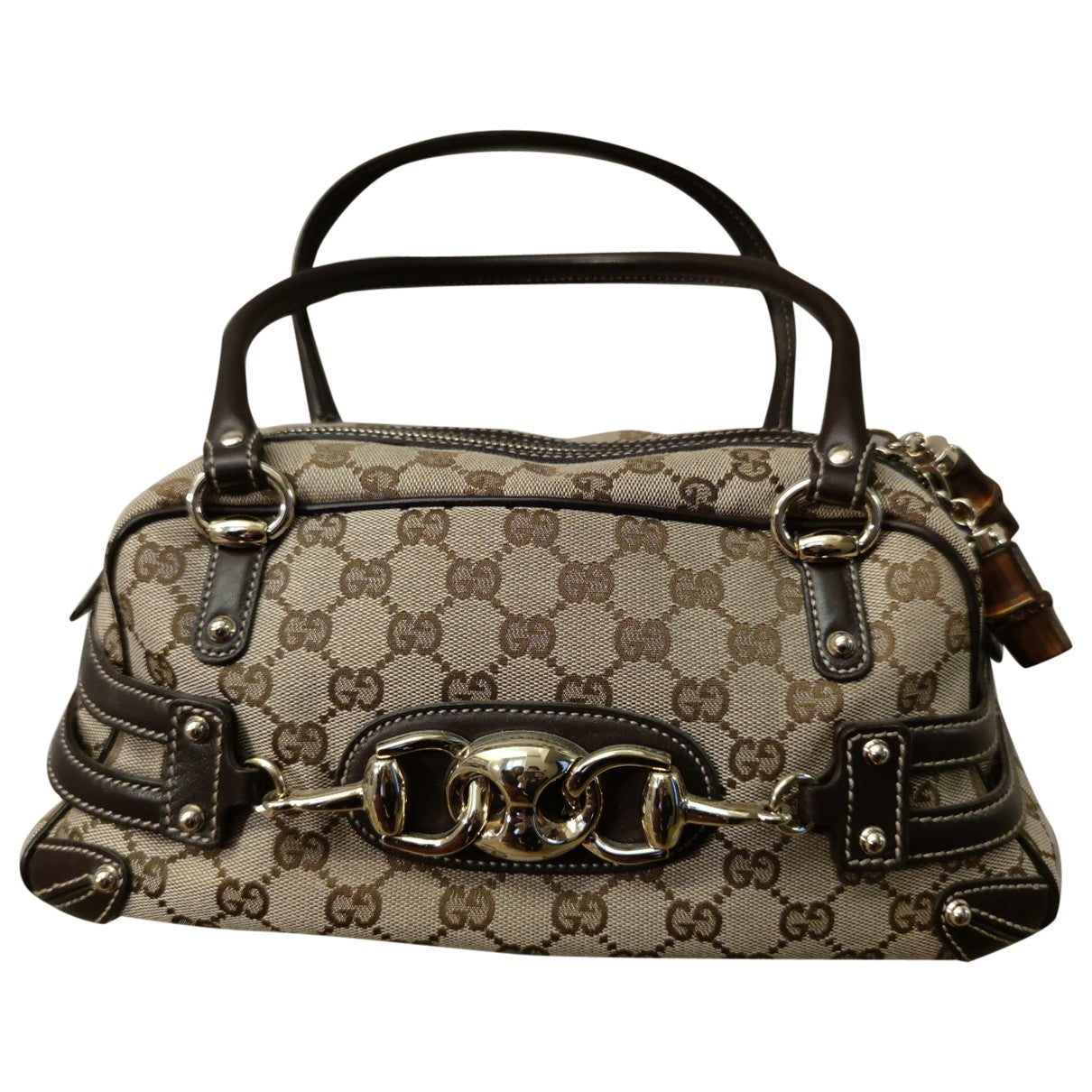 Gucci Beige Cloth Handbag