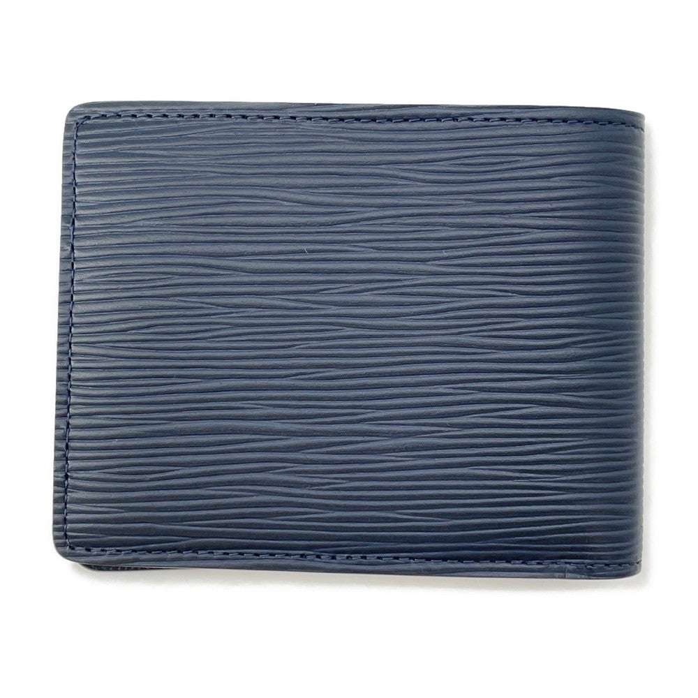 Louis Vuitton Portefeuille Multiple MarineM61825 Blue Leather Epi Handbag
