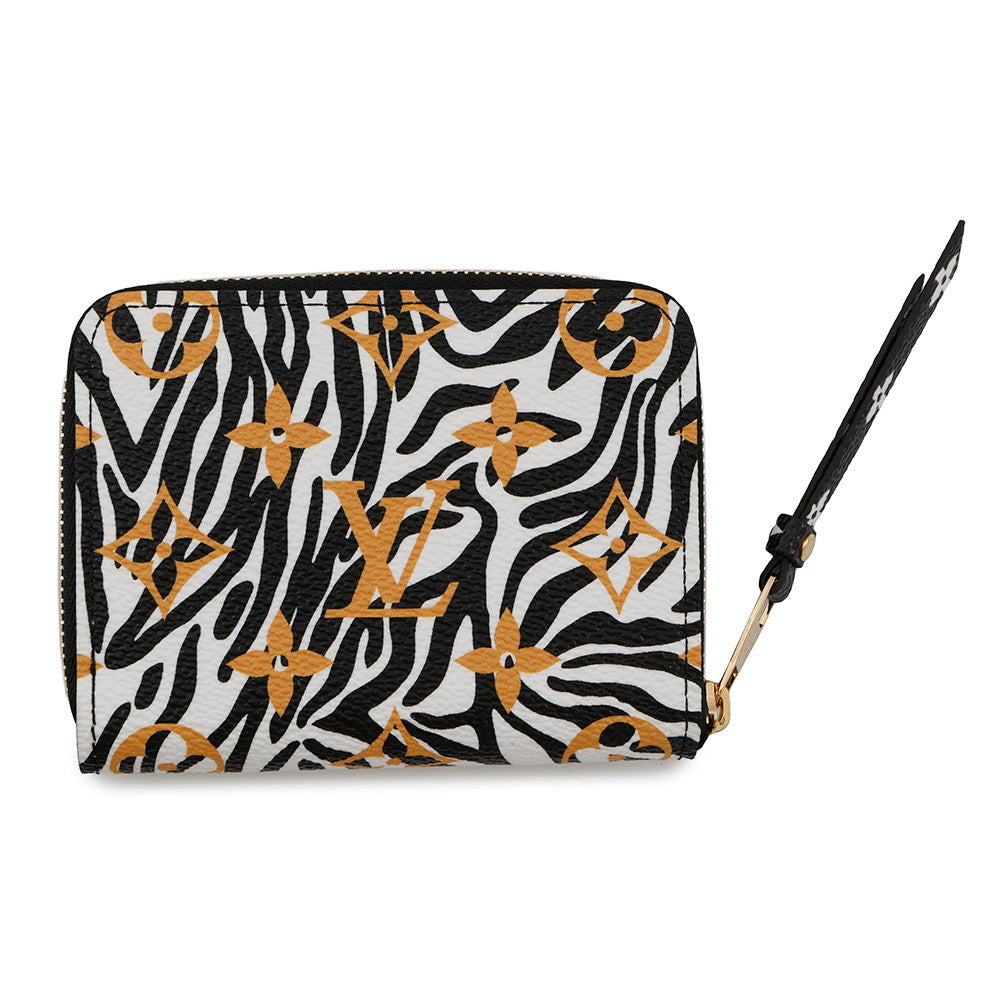 Louis Vuitton Zippy Coin Purse IvoireM67879 Jungle Monogram Wallet Case
