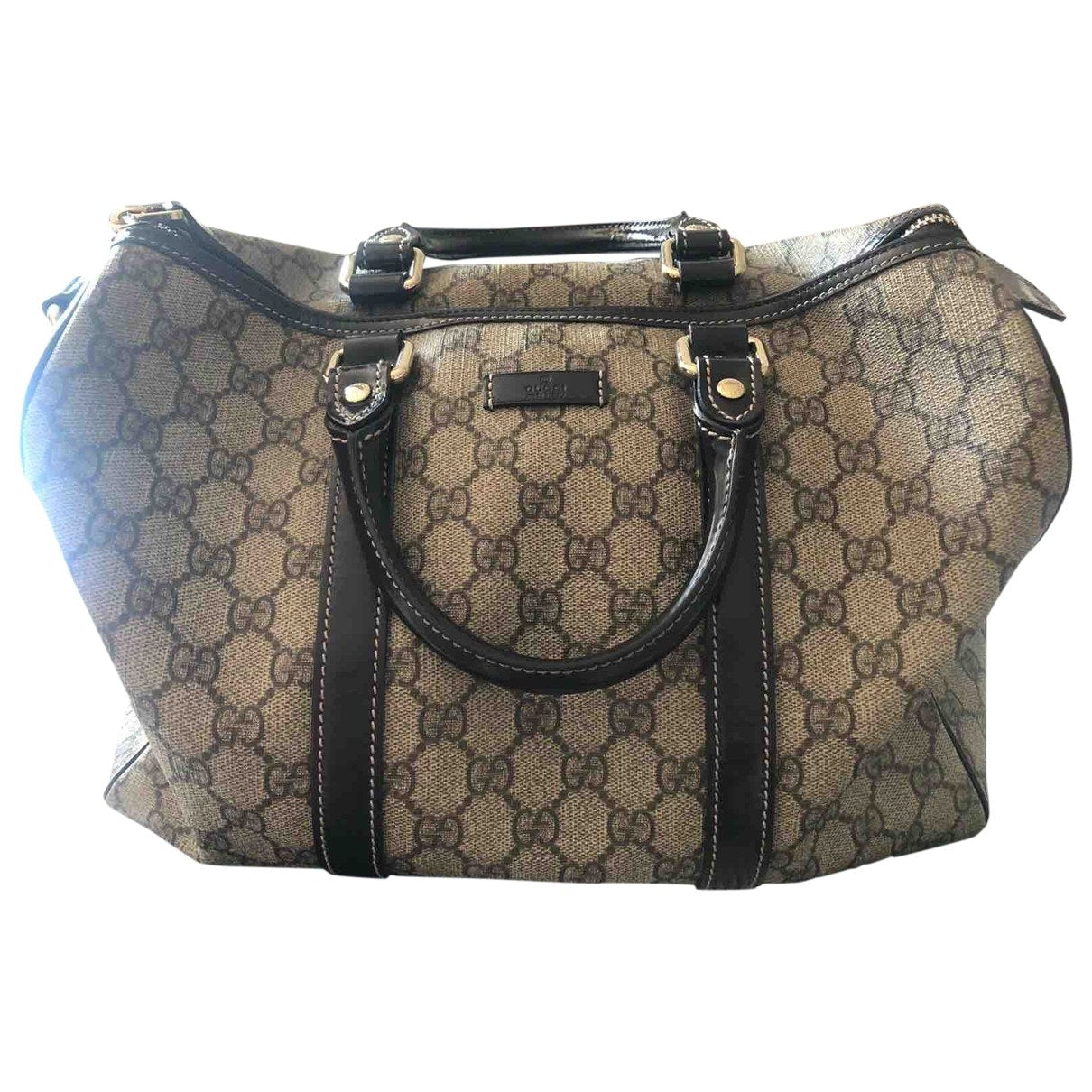 Gucci brown cloth handbag