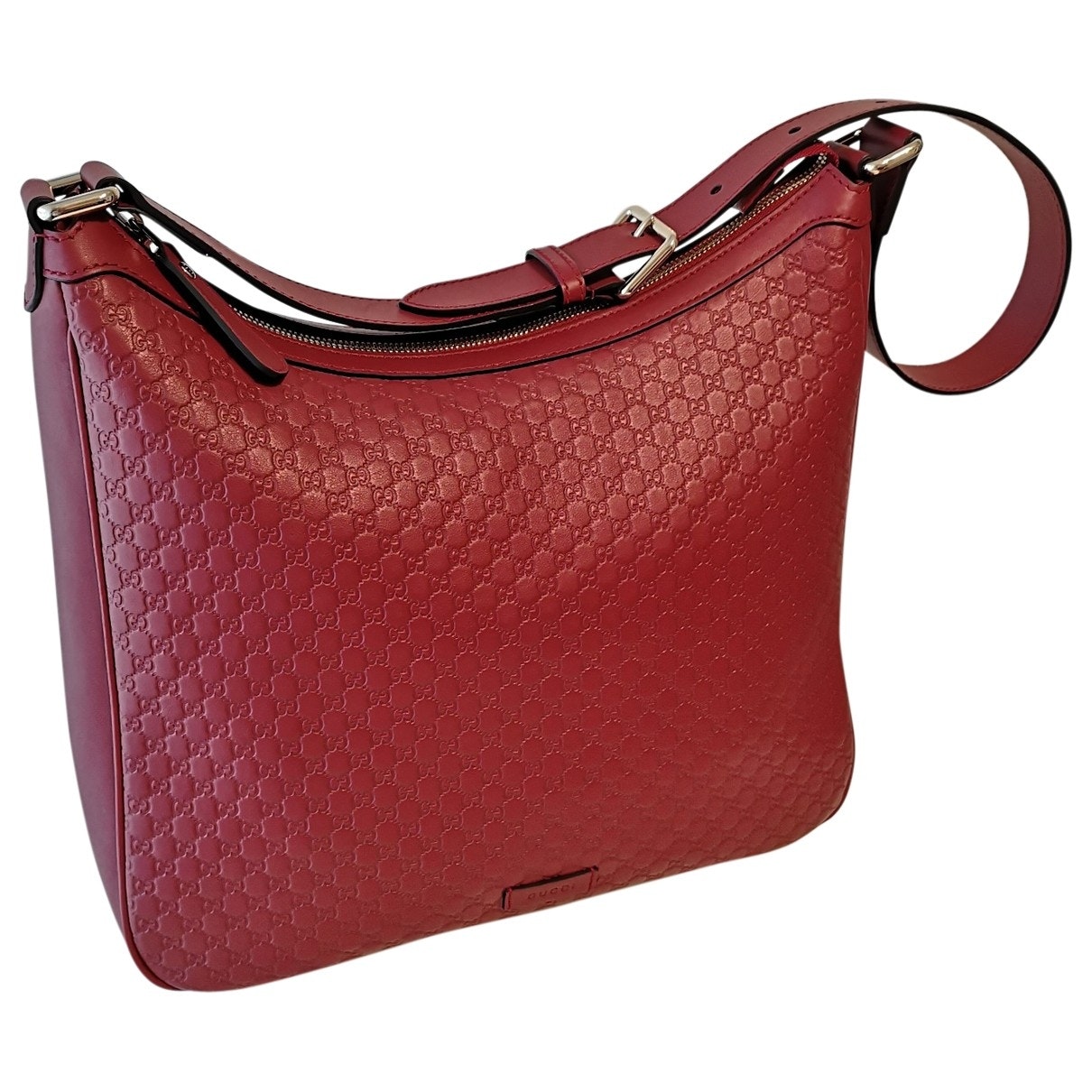 Gucci burgundy leather handbag